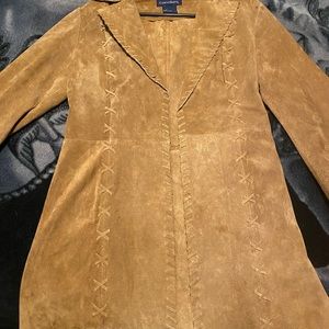 Women’s leather jacket size medium brown